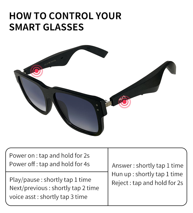 Fashion Wireless Smart Glasses