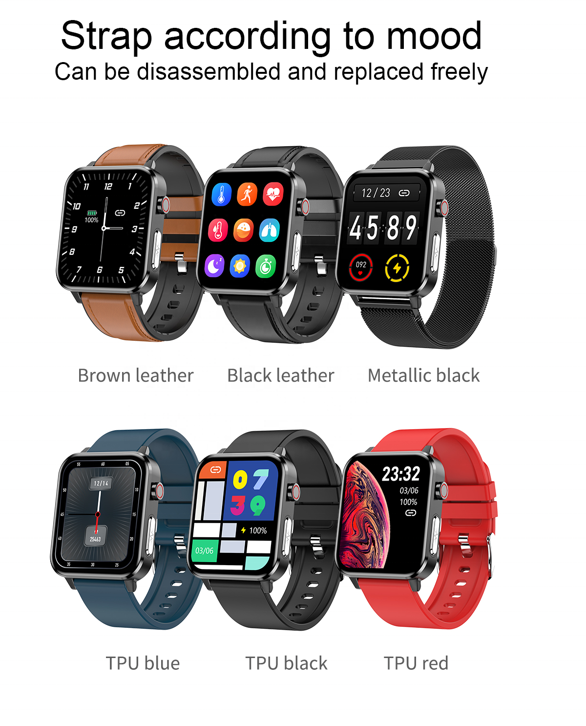 Smart Watches Fitness Tracker Temperature